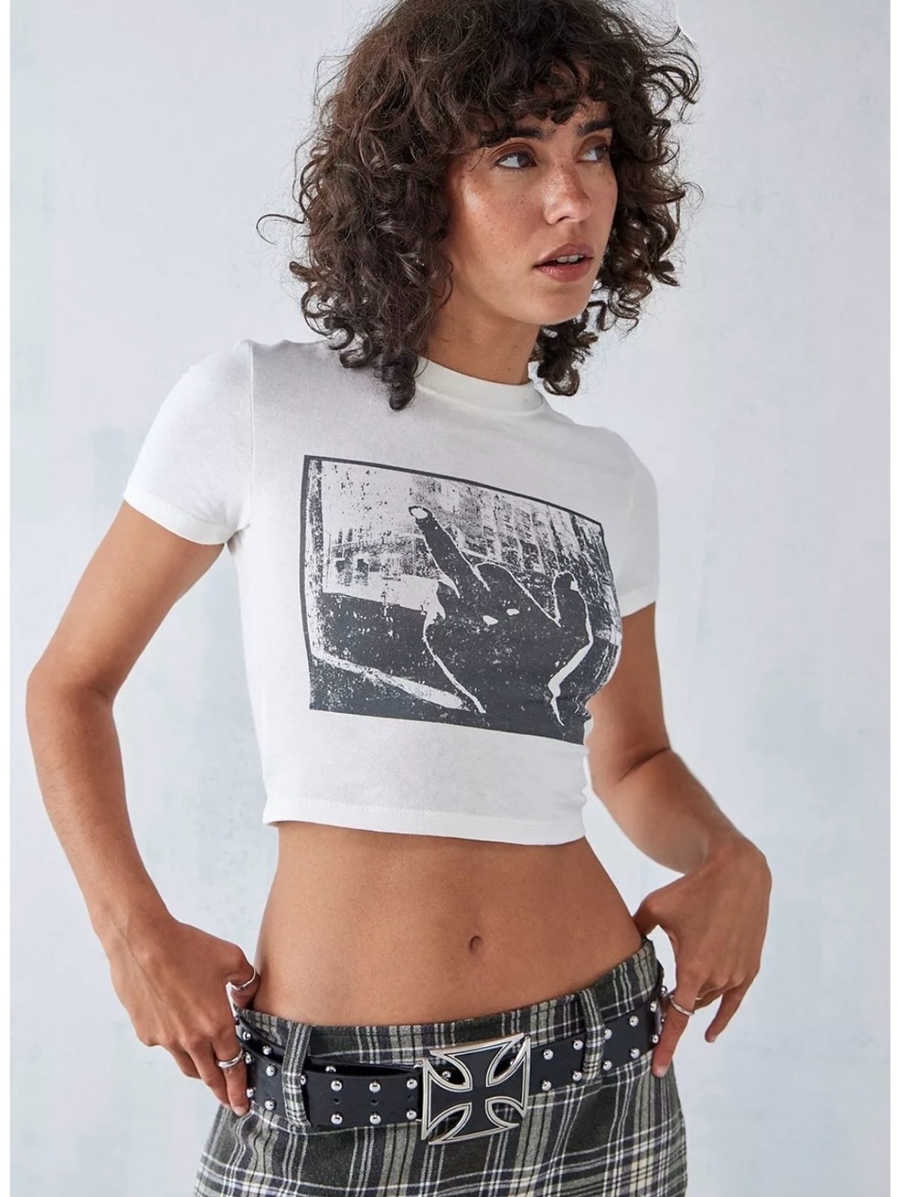 Urban Outfitters “Middle Finger” Baby Tee